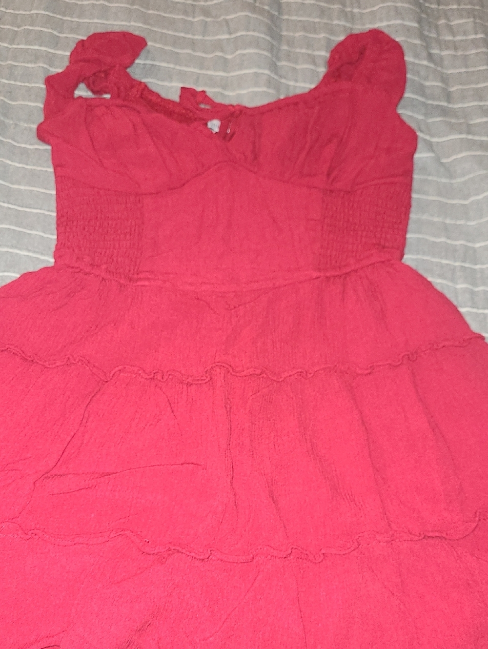 Hollister Bright Red Tiered Sundress for Girls